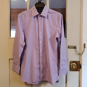 BONOBOS Long Sleeve Button Front Gingham Shirt